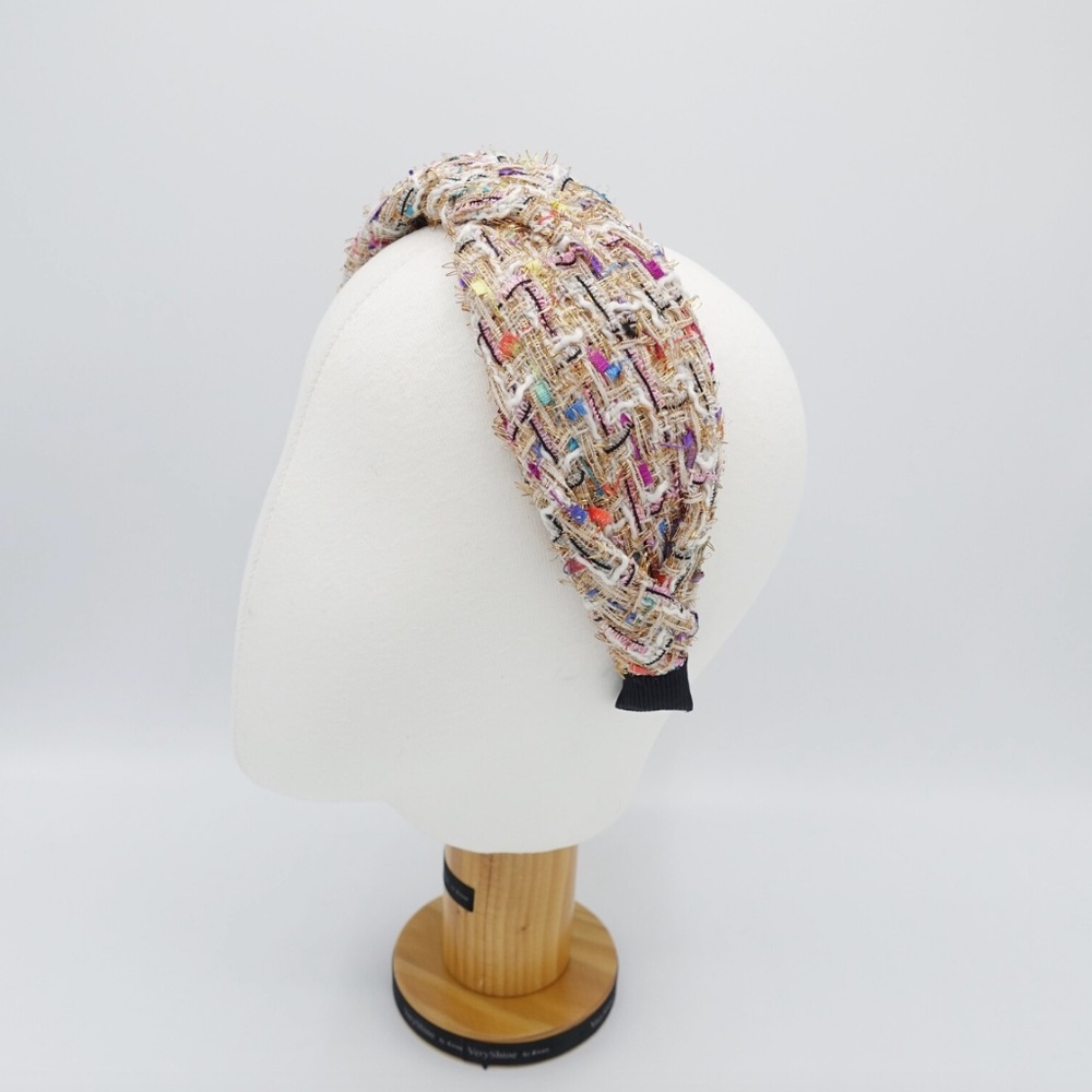 Golden Tweed Twist headband